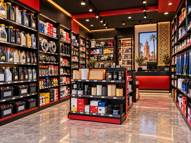 Interior of an auto parts store